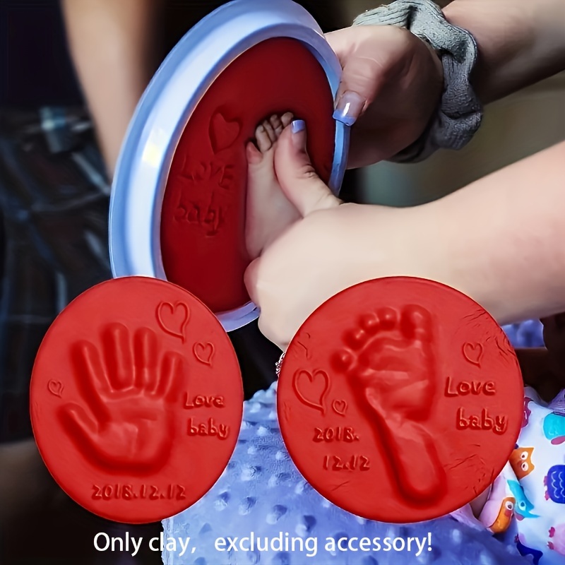 Kit de fundición de manos y pies de bebé con marco LOVE, huella de mano de