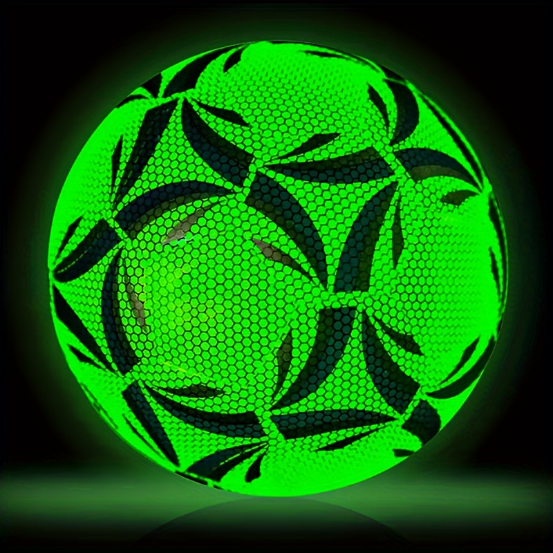 

1pc Size 5 Wear-resistant Football, Glow In The Dark Reflective Soccer Ball - For Training And Competition