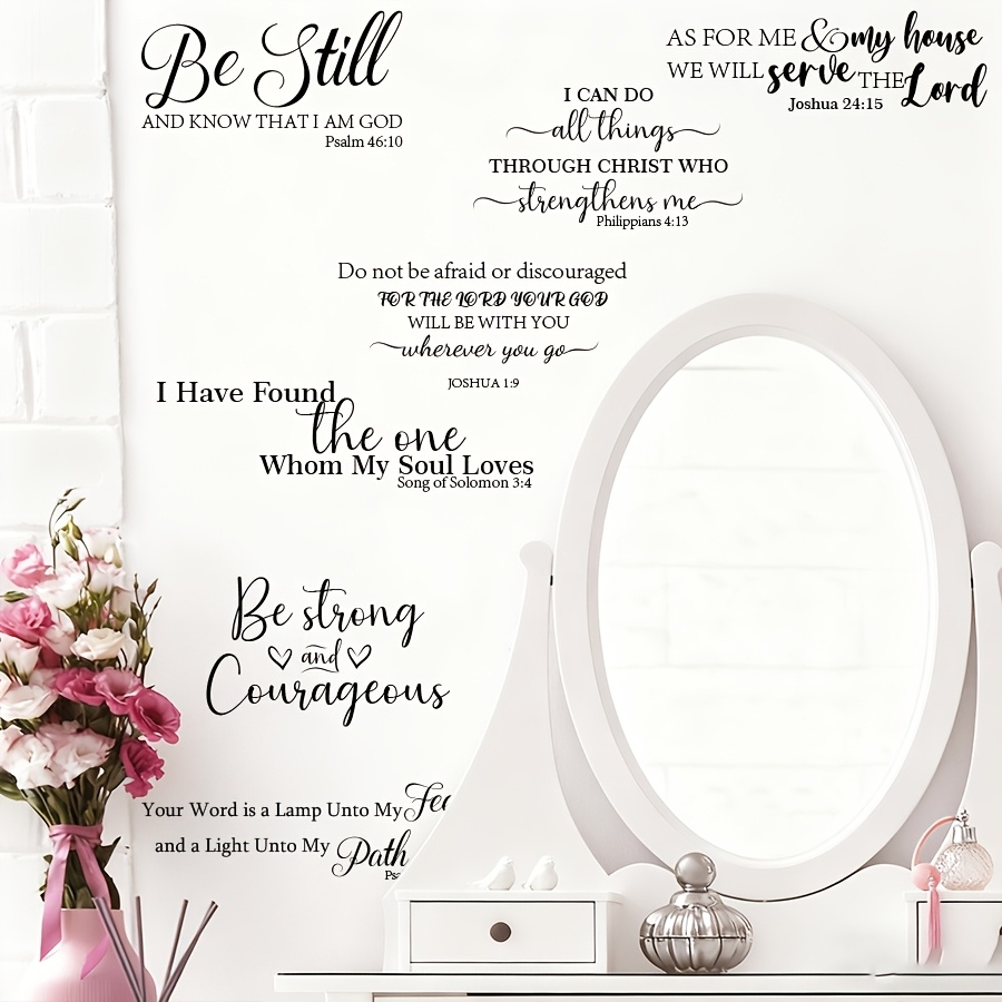 inspirational wall stickers sold on Temu United States