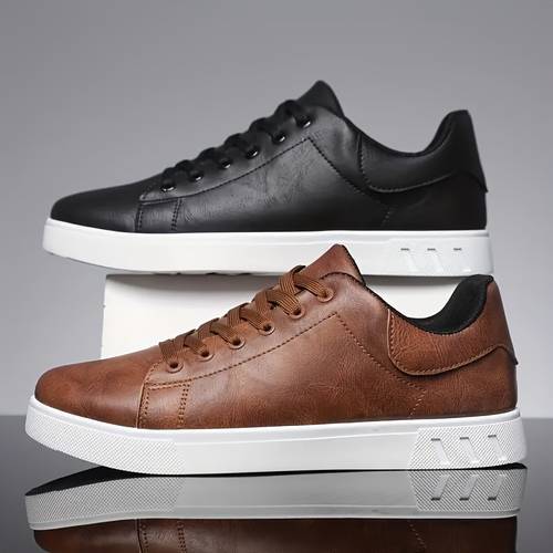 mens fashionable multi functional casual shoes anti slip and durable sports casual shoes breathable fabric lining pu upper suitable for outdoor sports and daily wear