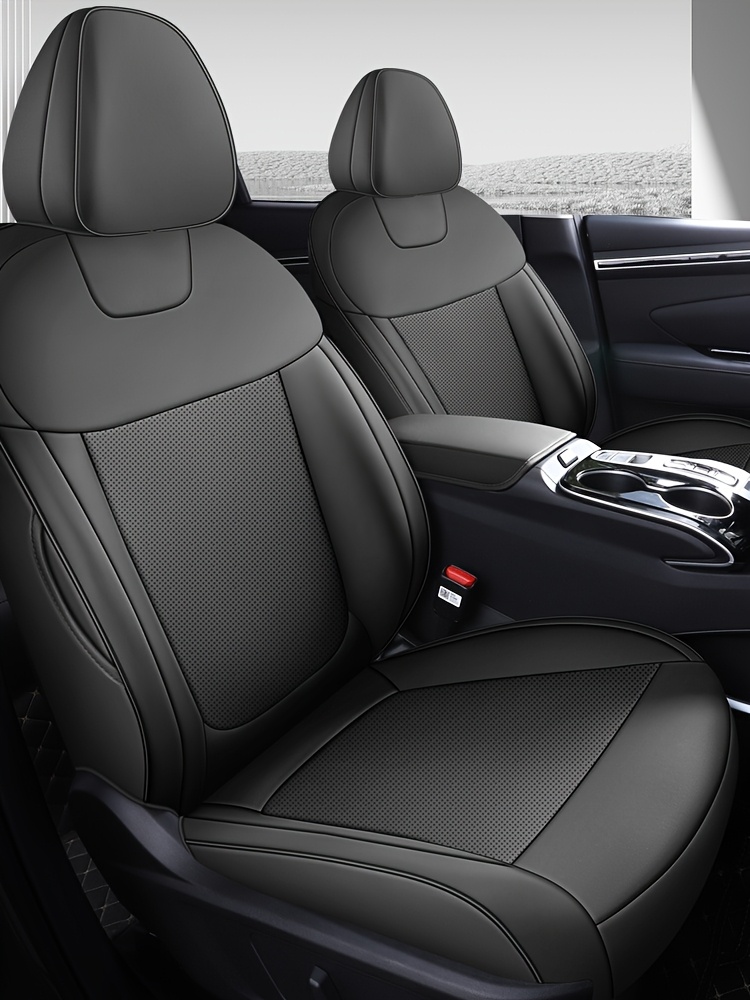 Kit Complet Avant Arrière Housses Sièges Voiture Hyundai Tucson Hybrid 2022-2024 - Protection Complète - Respirant Imperméable - Noir Protection Siège Voiture