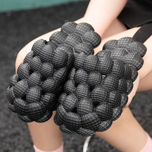 womens bubble slides fun massage lychee non slip spa slippers sole for relax casual solid color eva shoes