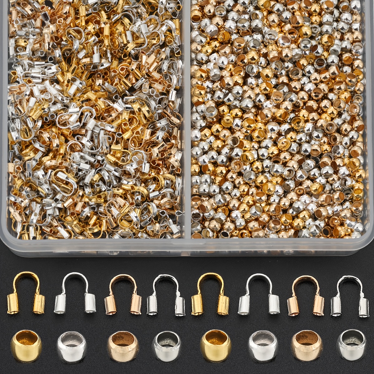 200pcs/Box Mixed Colors Connector Parts Kit for Jewelry Making