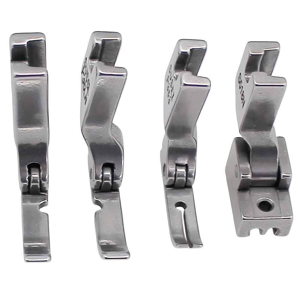 

4-piece Zipper Presser Foot Set P36l, P36n, P363, S518n - Compatible With , Brother, Singer, Consew & More - Ideal For Industrial Single Sewing Machines