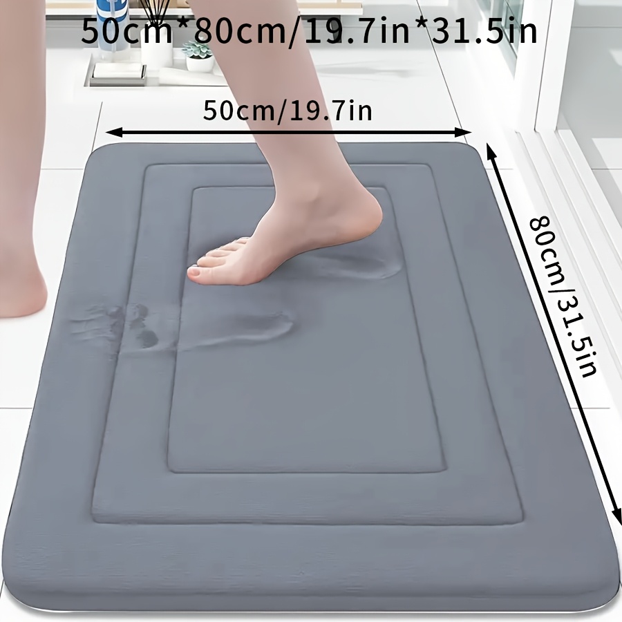E-shop Schnelltrocknende Badematte - Rutschfest, Maschinenwaschbar, Weich und Bequem, Geometrisches Design, Aus Polyester, für Badezimmer, Küchen und