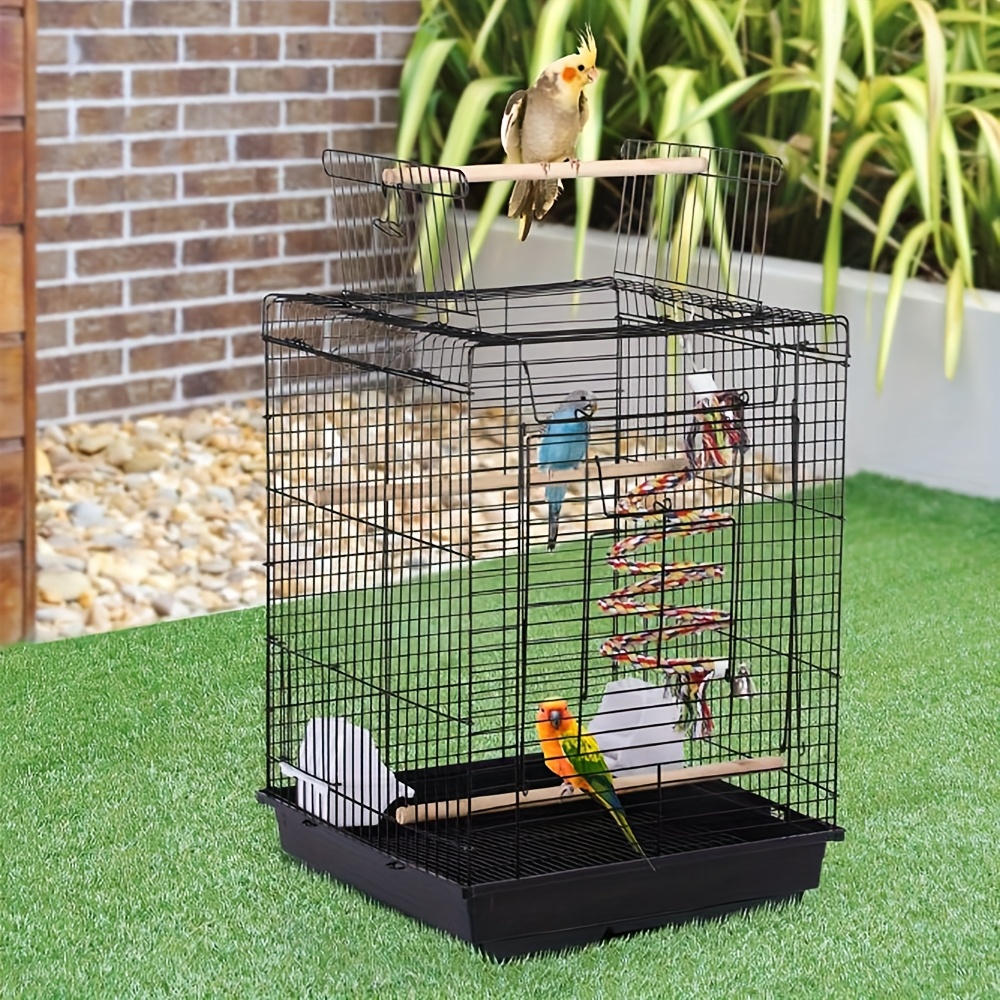 TEMU Bird Cage, Bird Cage, , Wire Bird Cage () 40*40*58cm