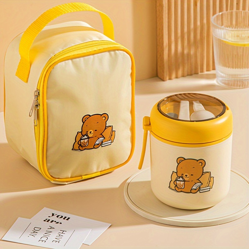 Stainless Steel Insulated Lunch Box Breakfast Cup Set Keep - Temu