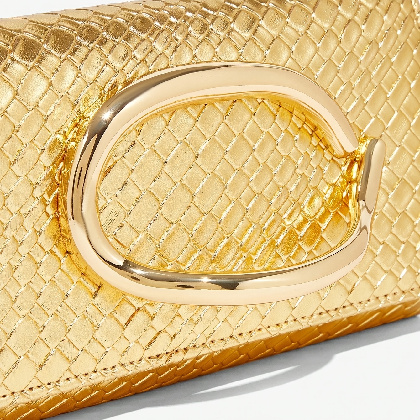 Fashionable Shiny Crocodile Pattern Handbag for Women