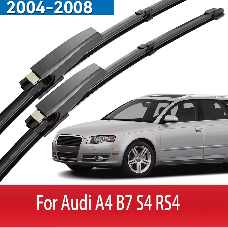TEMU Lhd Front Wiper Blades For A4 B7 S4 Rs4 2004 - 2008 Windshield Windscreen Window Car Rain Brushes 22"+22"