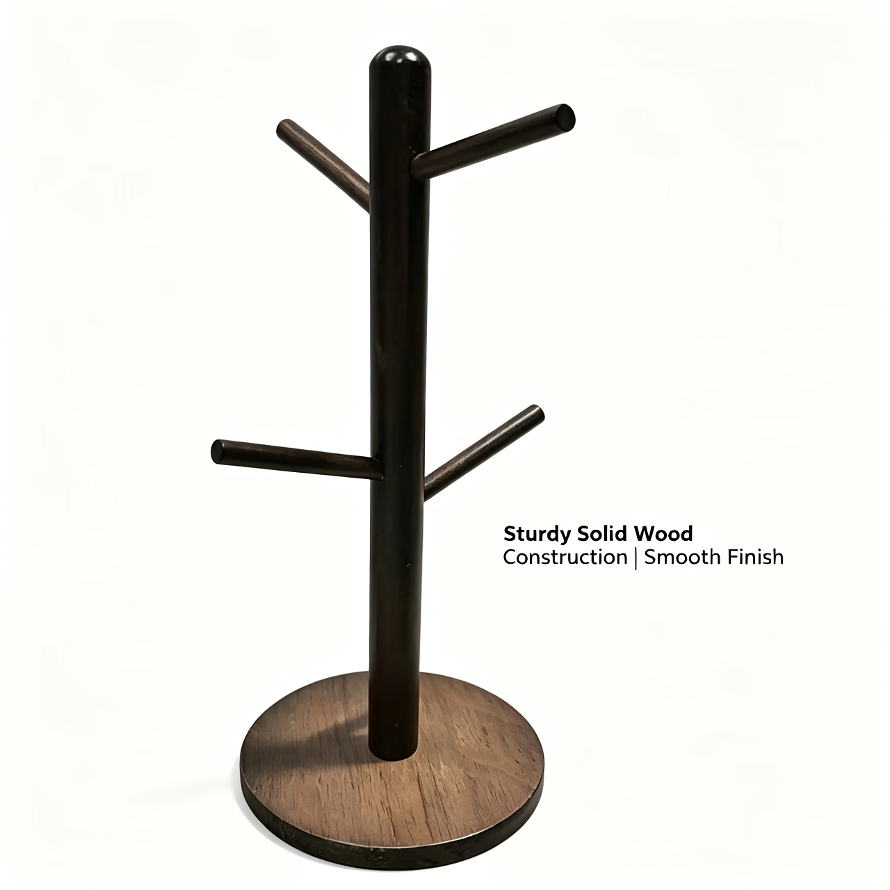 TEMU 1 Étagère de Rangement de Table d'Entrée Vintage d'Arbre, Présentoir à Clés de Porte et Bijoux, en Bois , pour la Décoration de , de , du Salon
