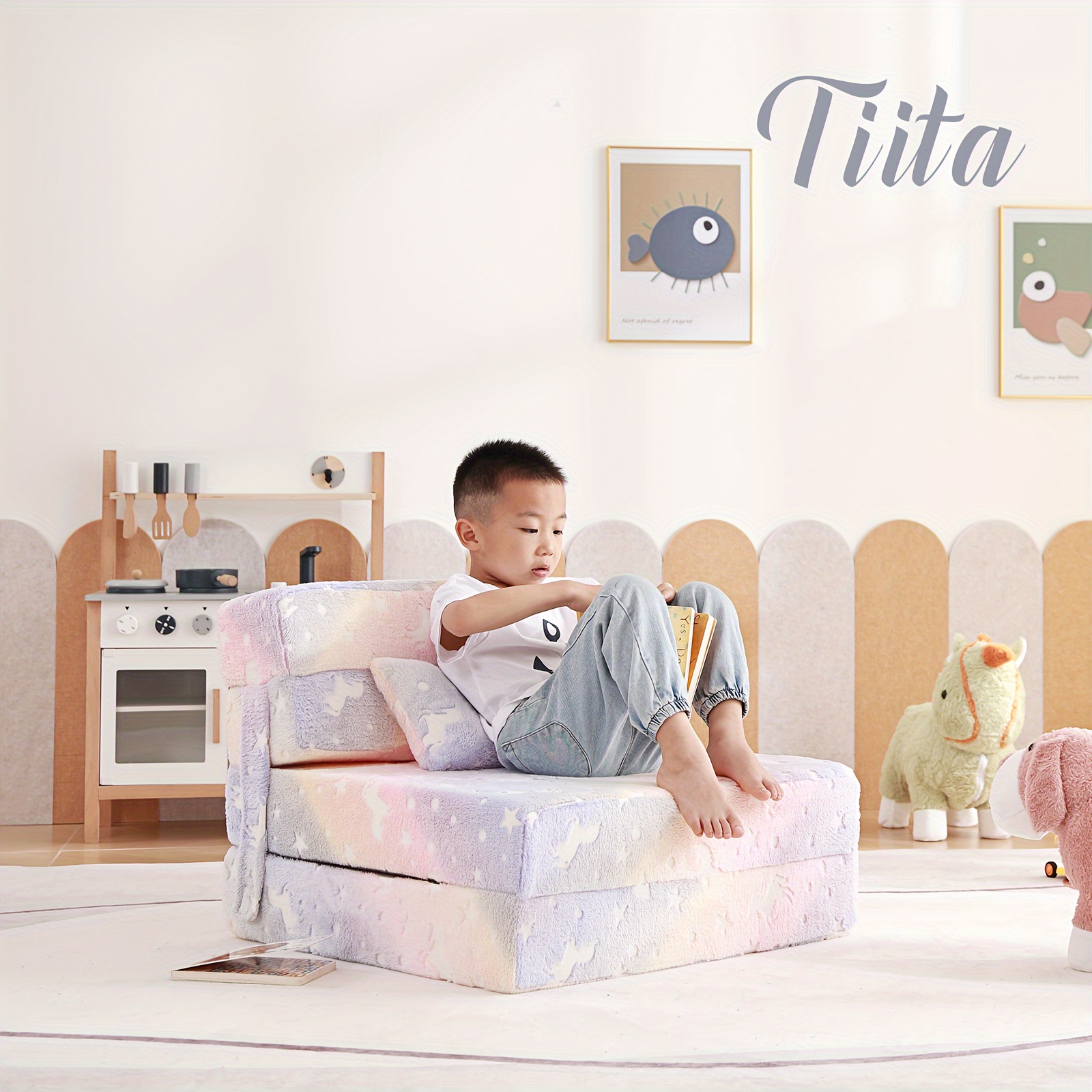 Kids Foldable Bed Temu United States