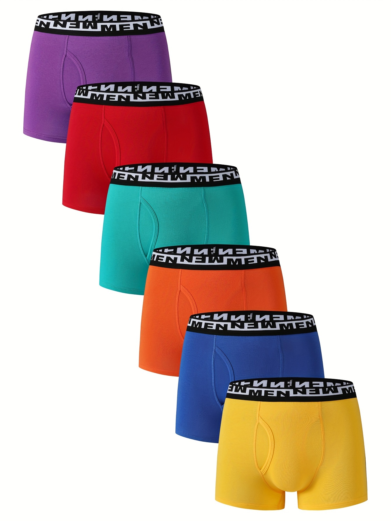 piezas de bóxers para hombres con 95% algodón y elastano, Bò xer plus  size for men with pouch White boxer-briefs in solid color and