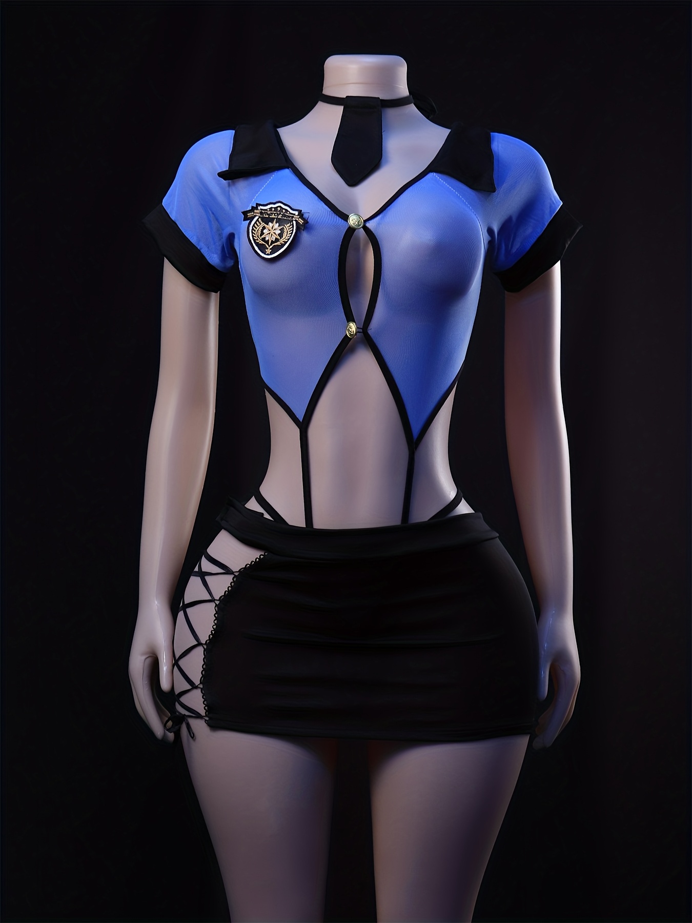 sexy lingerie agent provocateur Sexy Cop Officer Costume Set for Women Police Uniform Lingerie Role-playing  Games Three Point Type Polyester Silk from Dhgate Other Panties