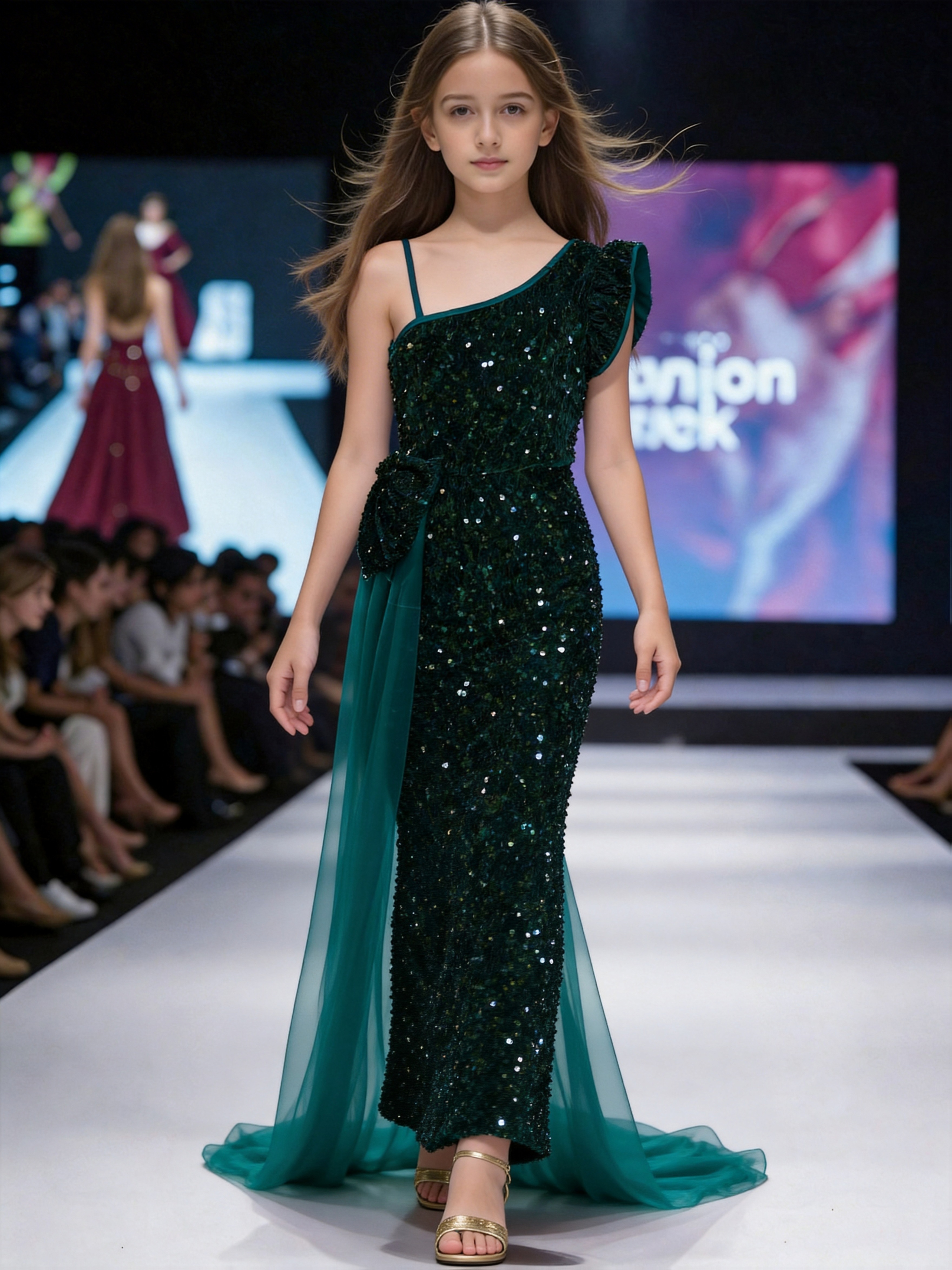 sachin and babi light blue dress Modest Emerald Green Maxi Dress 10246ZY