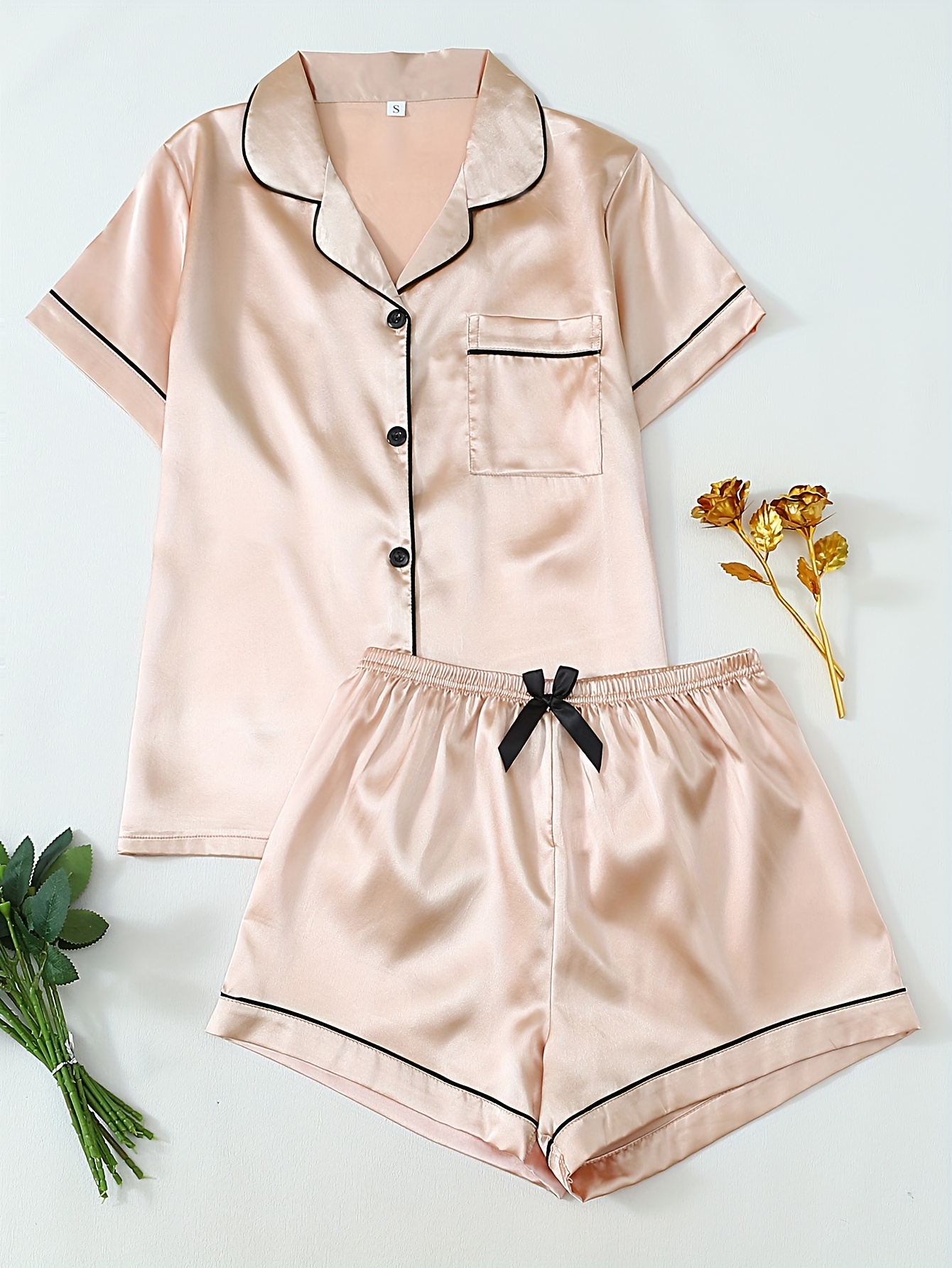 conjunto pijama moda mujer en blusa manga corta Temu El Salvador