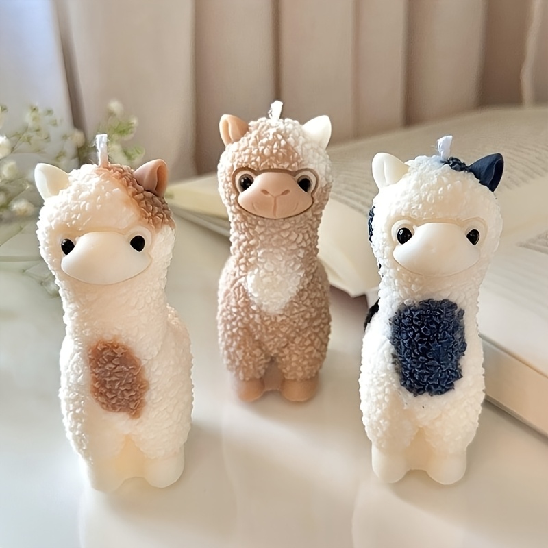 

Cute Alpaca Silicone Mold For Aromatherapy Candles & Diy Crafts - Animal-themed, Irregular Shape, Animal Theme