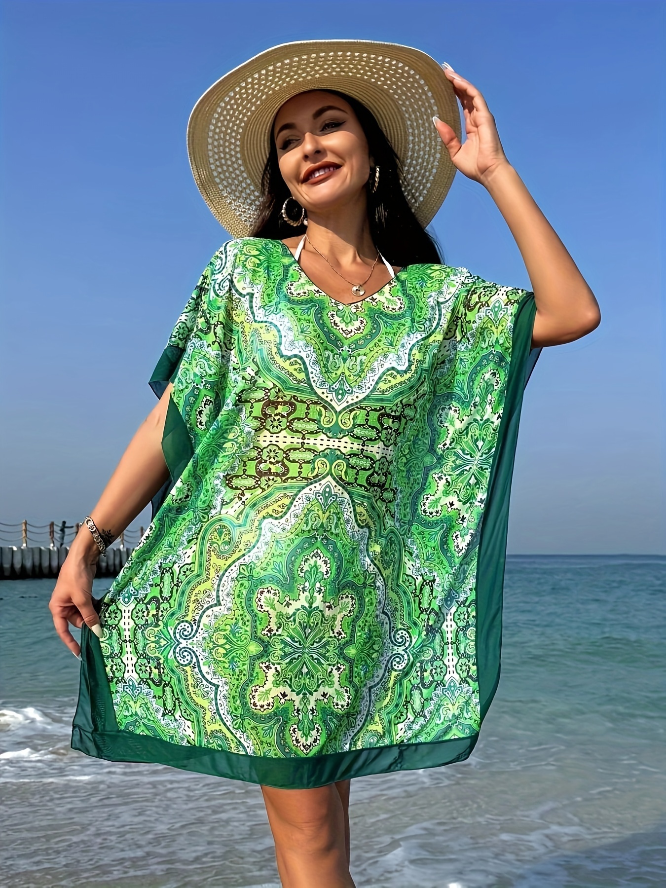 Plus Size Swimsuit Cover Up - Temu Canada