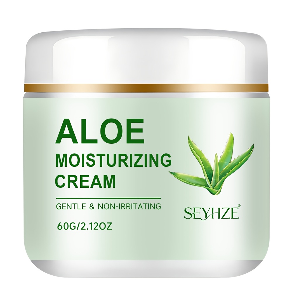 Image of Seyh Aloe Moisturizer W/ Aloe And Hyaluronic Acid, Retinol, Vitamin E - For Types, Dry Skin. Day And Night Use. 60g/. Face And Neck. Travel-size Gift