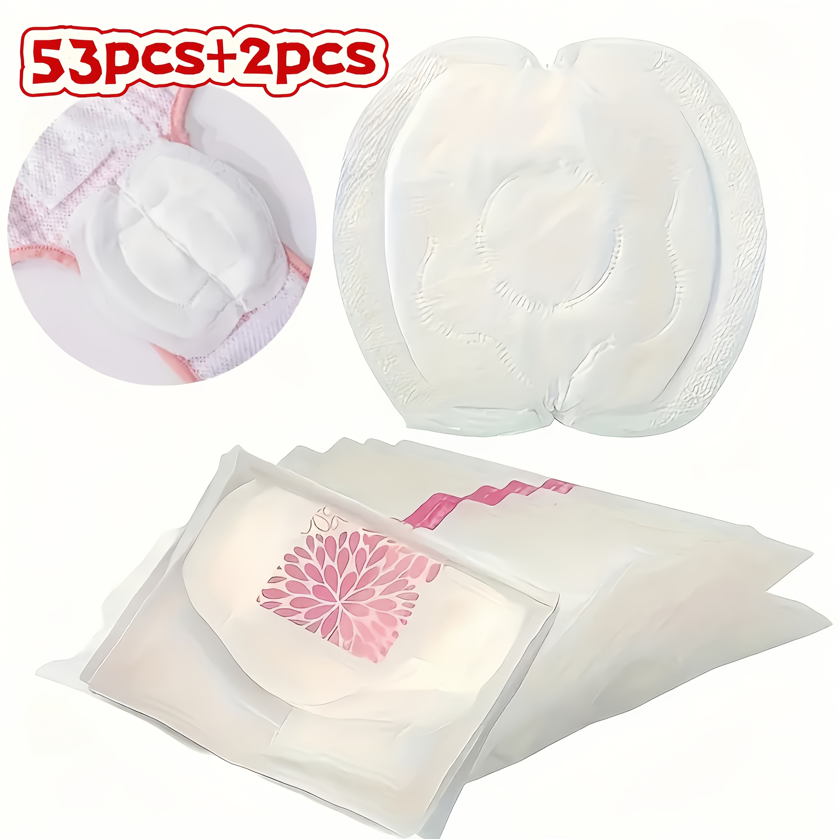 TEMU 52pcs   Free 3pcs Pet Menstrual Pads, Suitable For Small To Medium Dogs, Period Pants, Diaper Pads