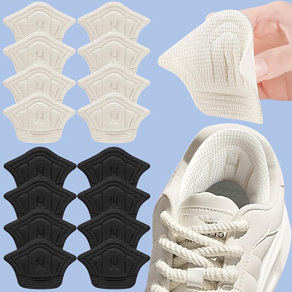 E-shop 16 Stück selbstklebende Sportschuhe Fersenschoner, Fersenpolster aus Schwammmaterial, Reparatur von Schuh-Fersenschäden, Oberfläche mit