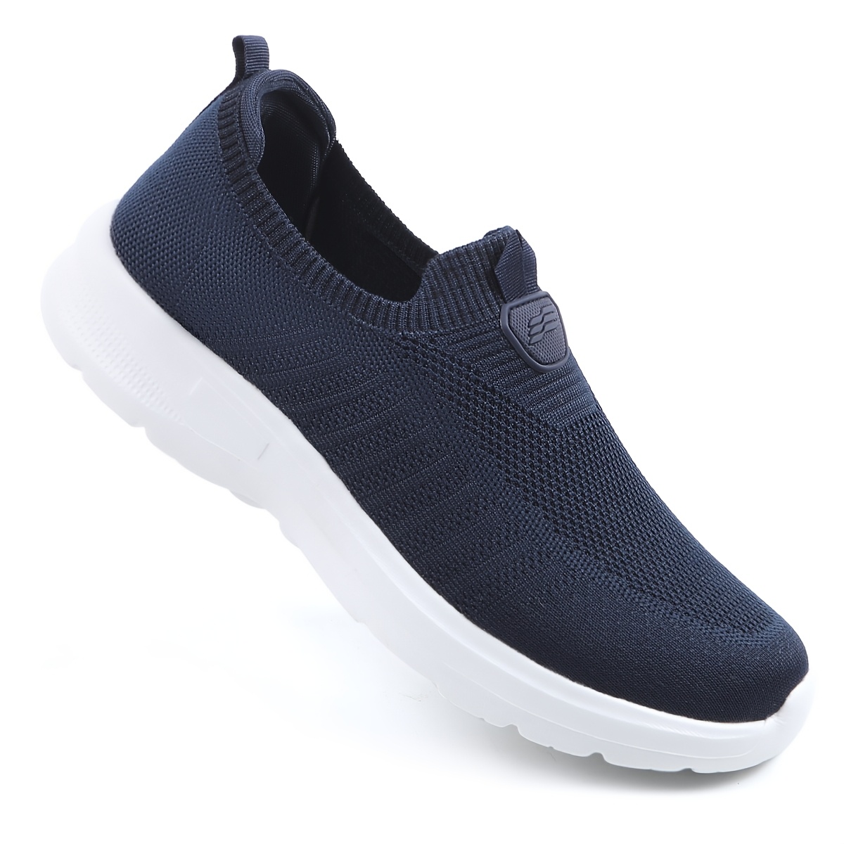 TEMU Men's Knit Slip-on Casual Sneakers | Lightweight | Ideal For Daily , Commutes, & Weekend Trips | Versatile Easy-on Shoes