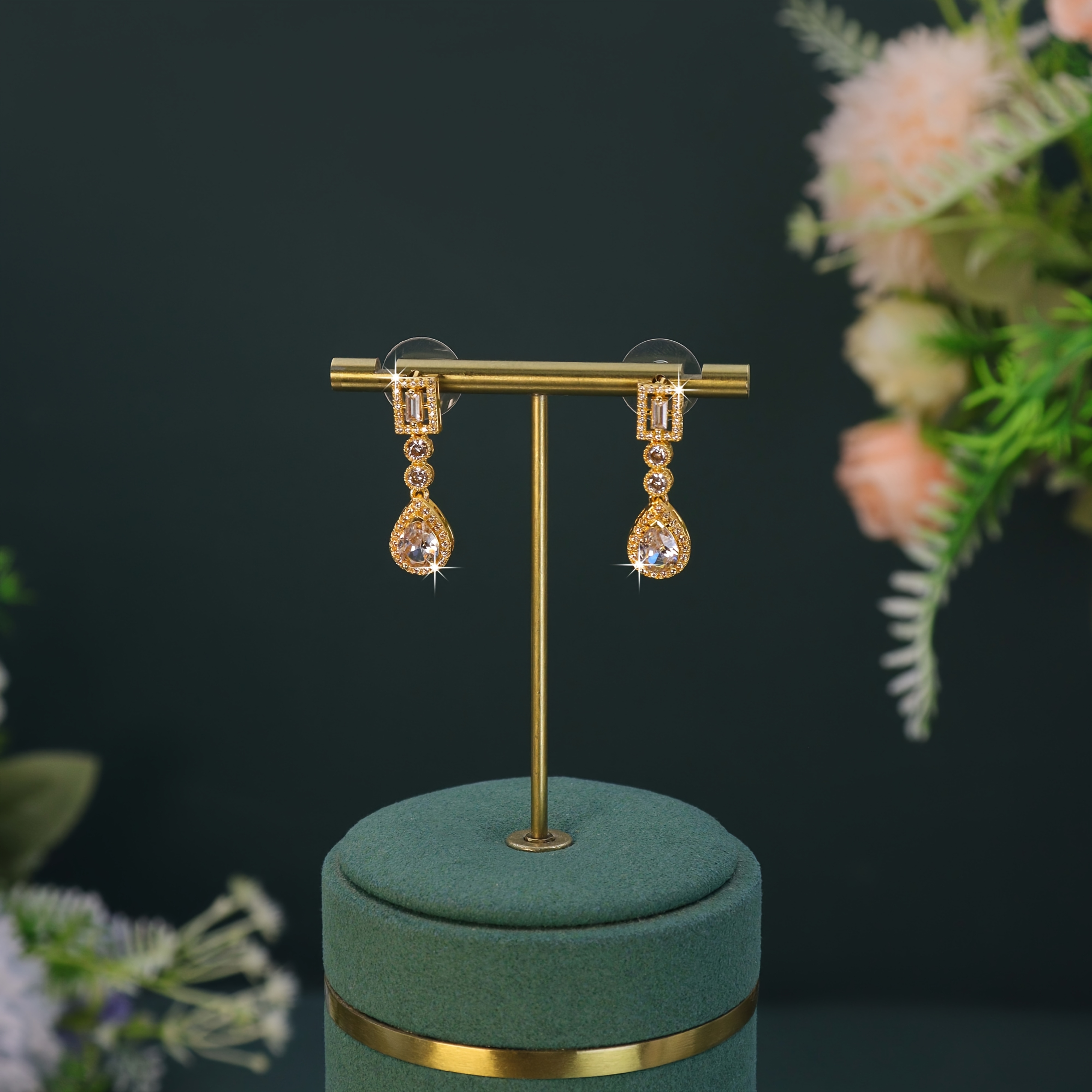 5pcs 18K Golden Plated Royal Style Wedding Set — Elegant Gift