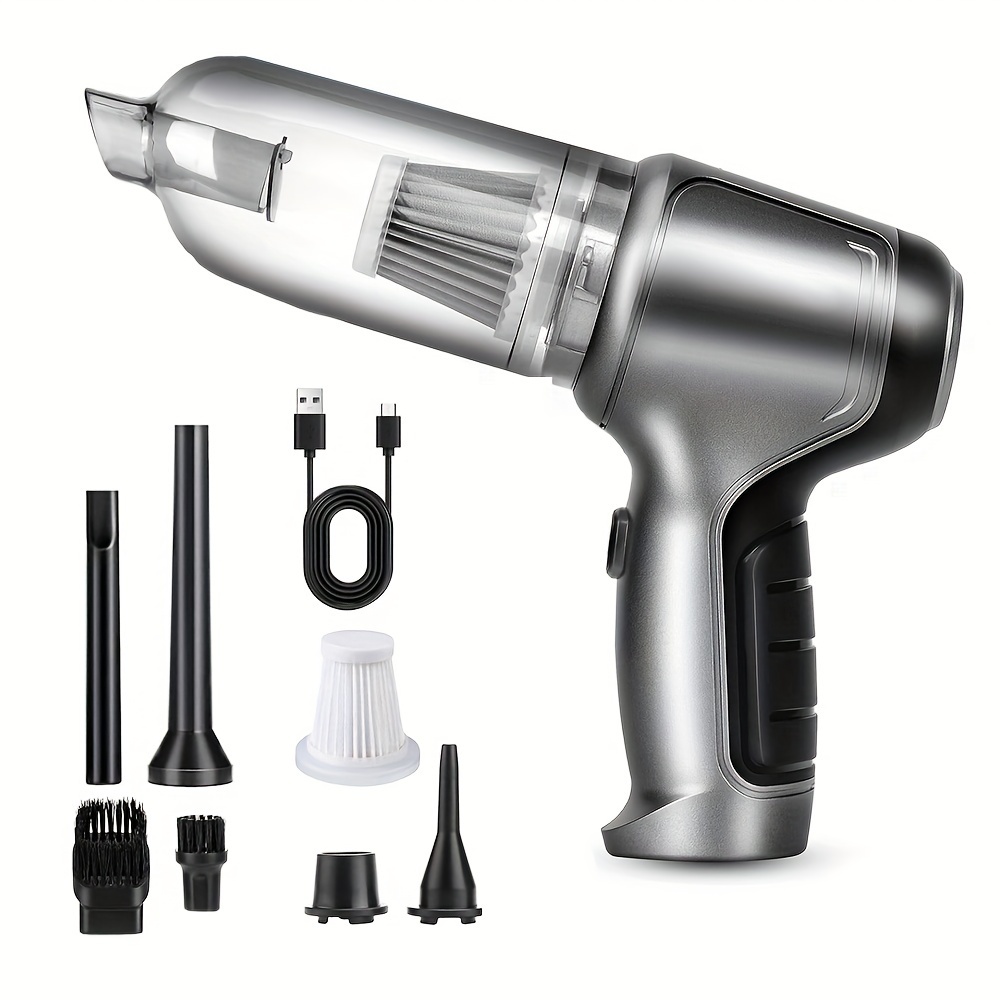 TEMU Cordless Handheld Vacuum With 9500pa , A Compact And Lightweight Mini Vacuum Cleaner Ideal For Cars, Homes, Keyboards, Sofas, And Suitable For