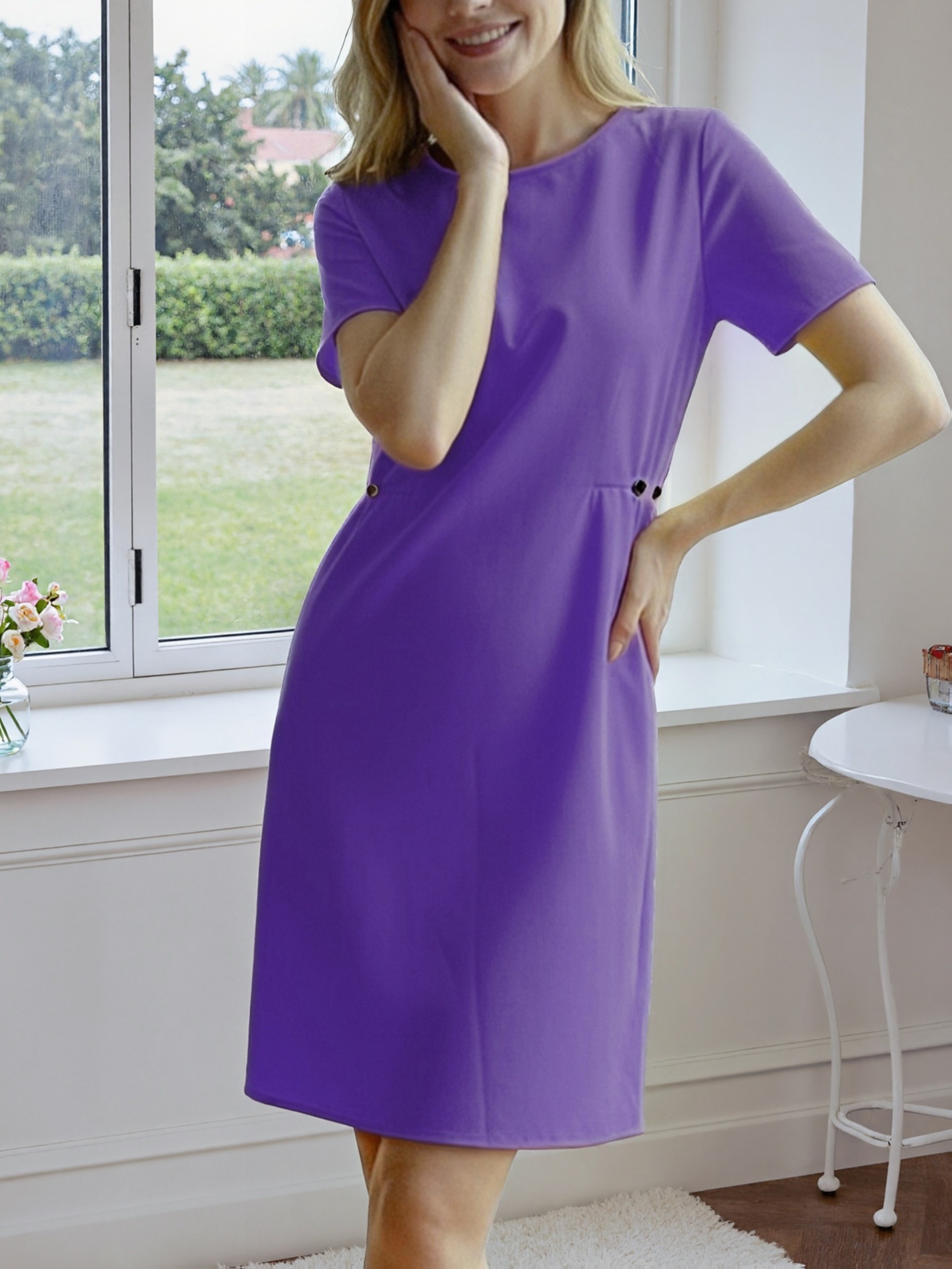 purple casual dress sold on Temu United States
