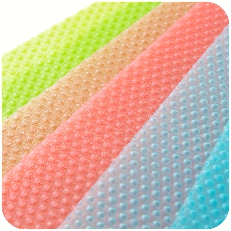 Image of 8pcs Refrigerator Liners Mats Washable, Refrigerator Mats Liner, Shinywear Fridge Liners For Shelves, Cover Pads For Freezer Glass Shelf Cupboard Cabinet Drawer (4 Color Mixed)