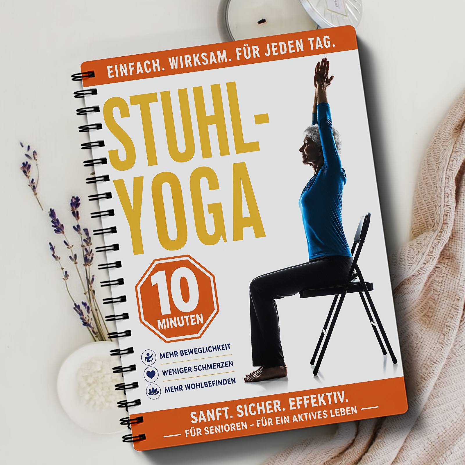 Image of German Edition Chair Yoga , , Easy To And Healthy Posture, Daily 10 Minutes Of Home Light Exercise, Improving Joint Flexibility And Pain, Seated Chair Yoga Beginner Tutorial
