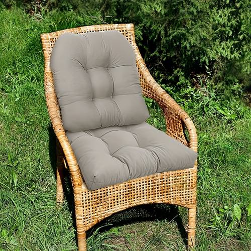 paquete de 2 cojines para asiento de ocio interior y exterior, cojín de asiento con forma de u de poliéster cepillado, cojín reclinable de cara engrosado para asiento de silla de mimbre, cojín de patio, lavable a máquina, cojín de asiento multiusos para todo el año, 18.9 x 18.9 pulgadas