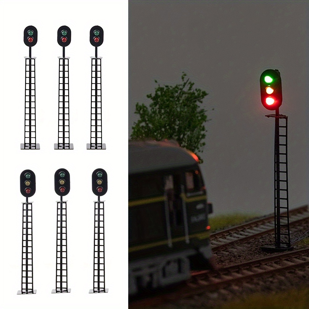 Evemodel 5 STK. Spur N Verkehrsampel Modell Ampeln 2-LED rot/grün