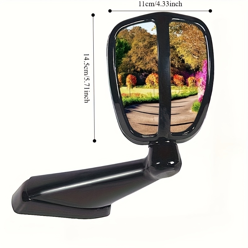 car rearview   - wide-angle hood     with blind spot reduction & reverse parking assist, adjustable folding/extending design, compatible with all cars, suvs, trucks, -   driving safety accessory,  , durable construction, sleek black frame, chrome-plated exterior, flat lens for wide field of view, fit for front mounting position, side   for car, rear view   cover, car  , car   cover, car side  s Product details 1