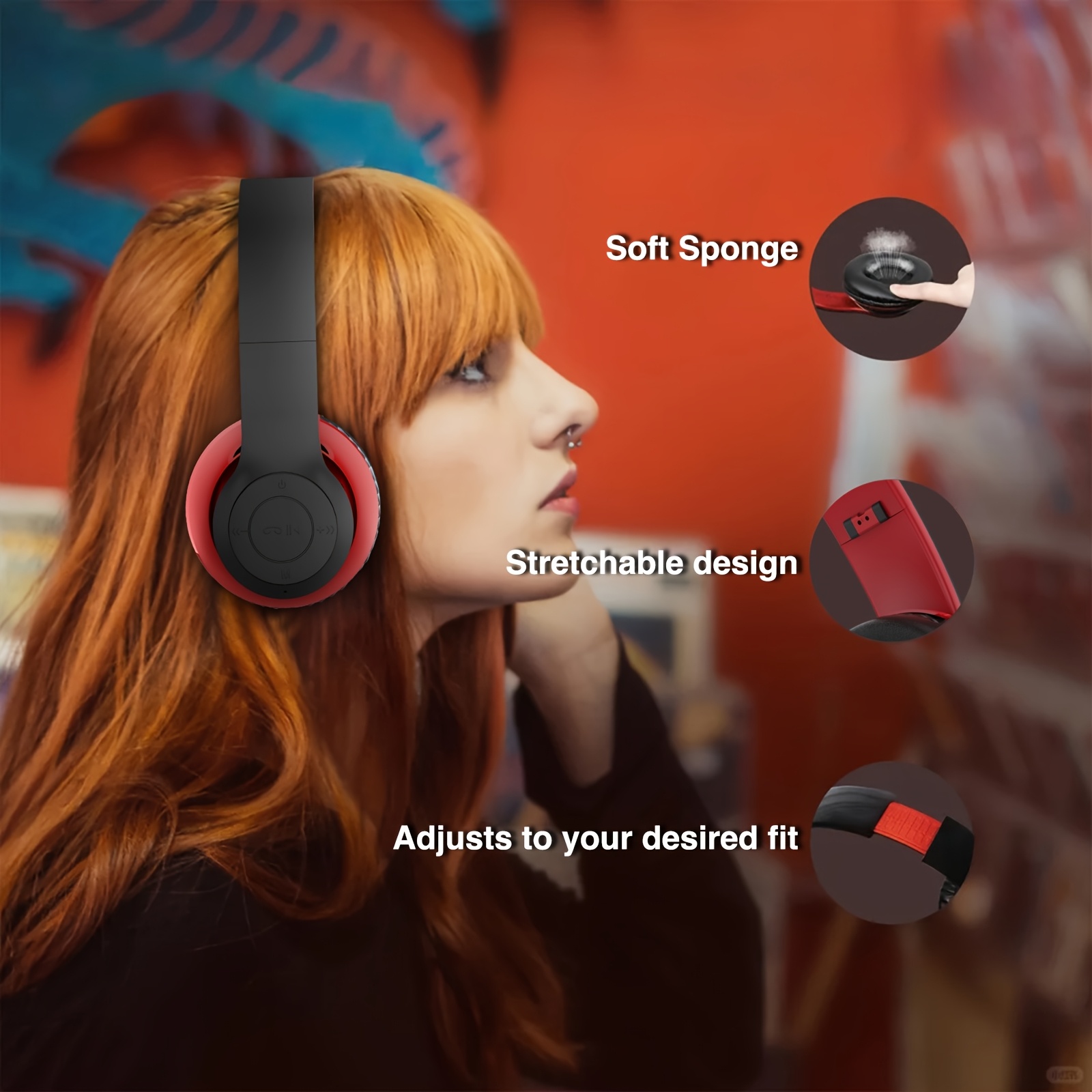   playtime air light   foldable over ear headphones for   gifting to women music lovers