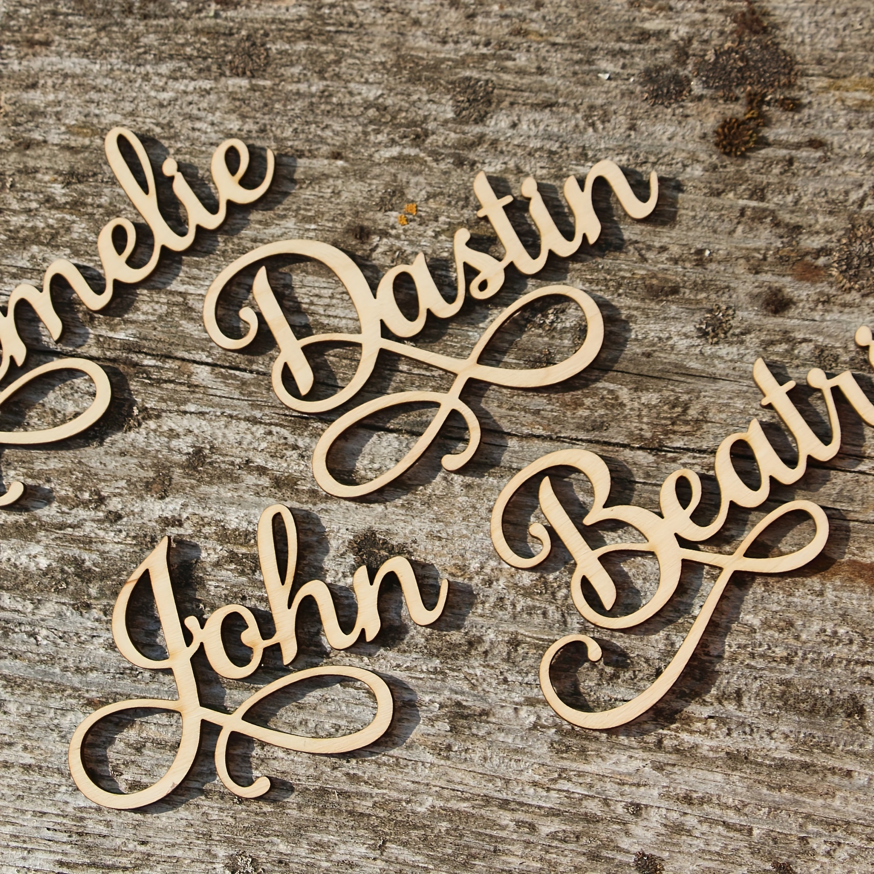 

Nameplate - Personalized Diy -cut Wooden For Weddings, Parties &