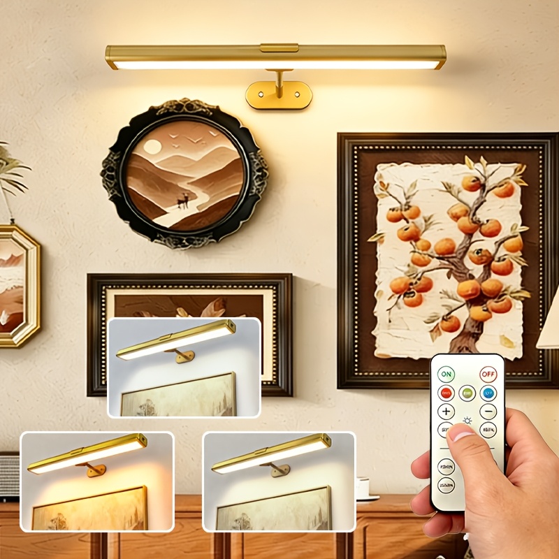 Dimmable LED Display Light with Remote Control and Adjustable Mount