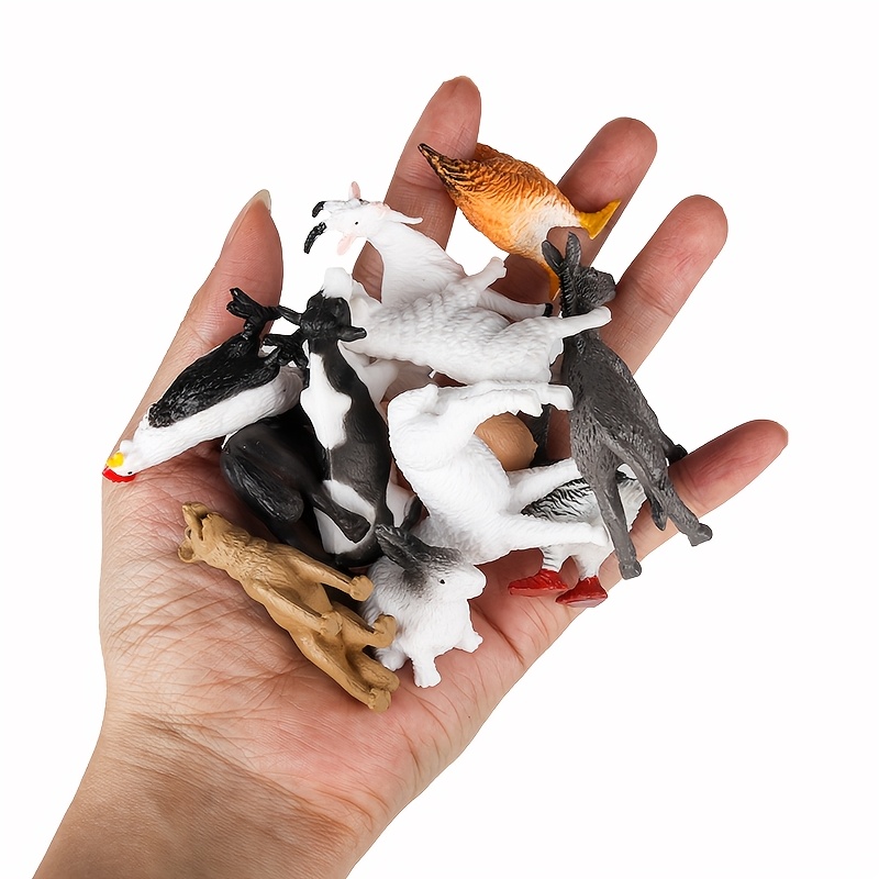 24pcs Farm Model Simulation Animal Figurines Set