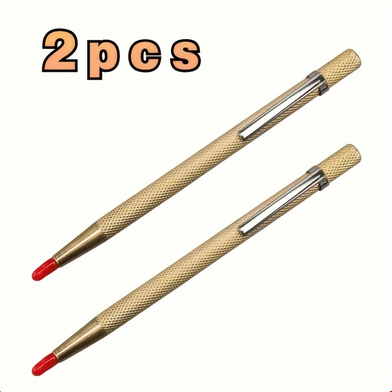 TEMU 2- Carbide Tip Pens - Diamond Pen For Engraving And Marking On , , Metal & Wood - Durable Metal Machining & Woodworking Tools