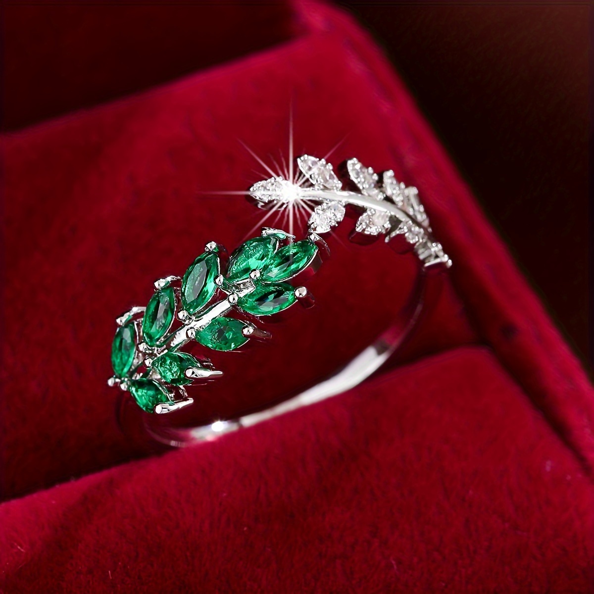 Women's Elegant Wheat Ear Design Ring, Pastoral Style