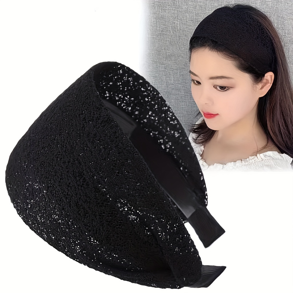 

Elegant Wide-brimmed Headband With Non-slip Teeth - Hair Accessory For Women, Face Washing & Casual Attire