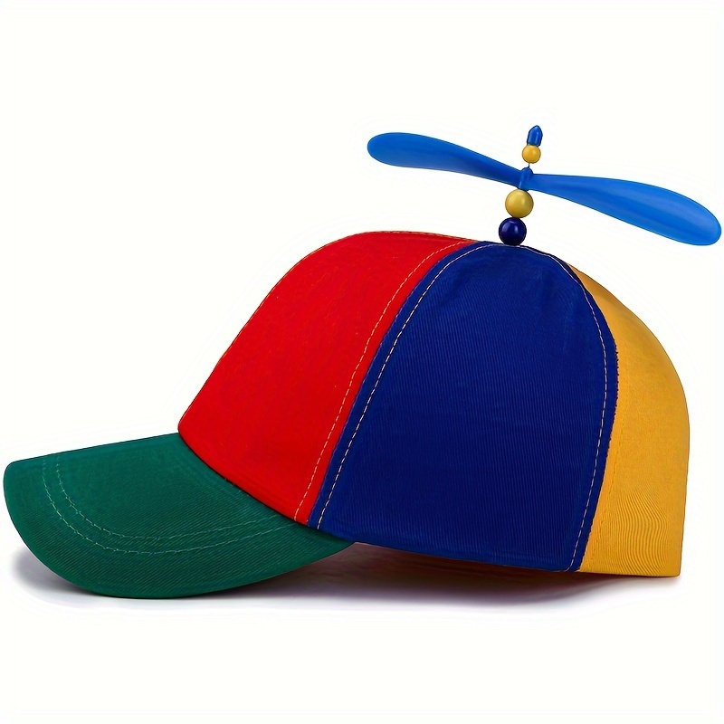 propeller bamboo dragonfly hat windmill duck tongue hat - Temu