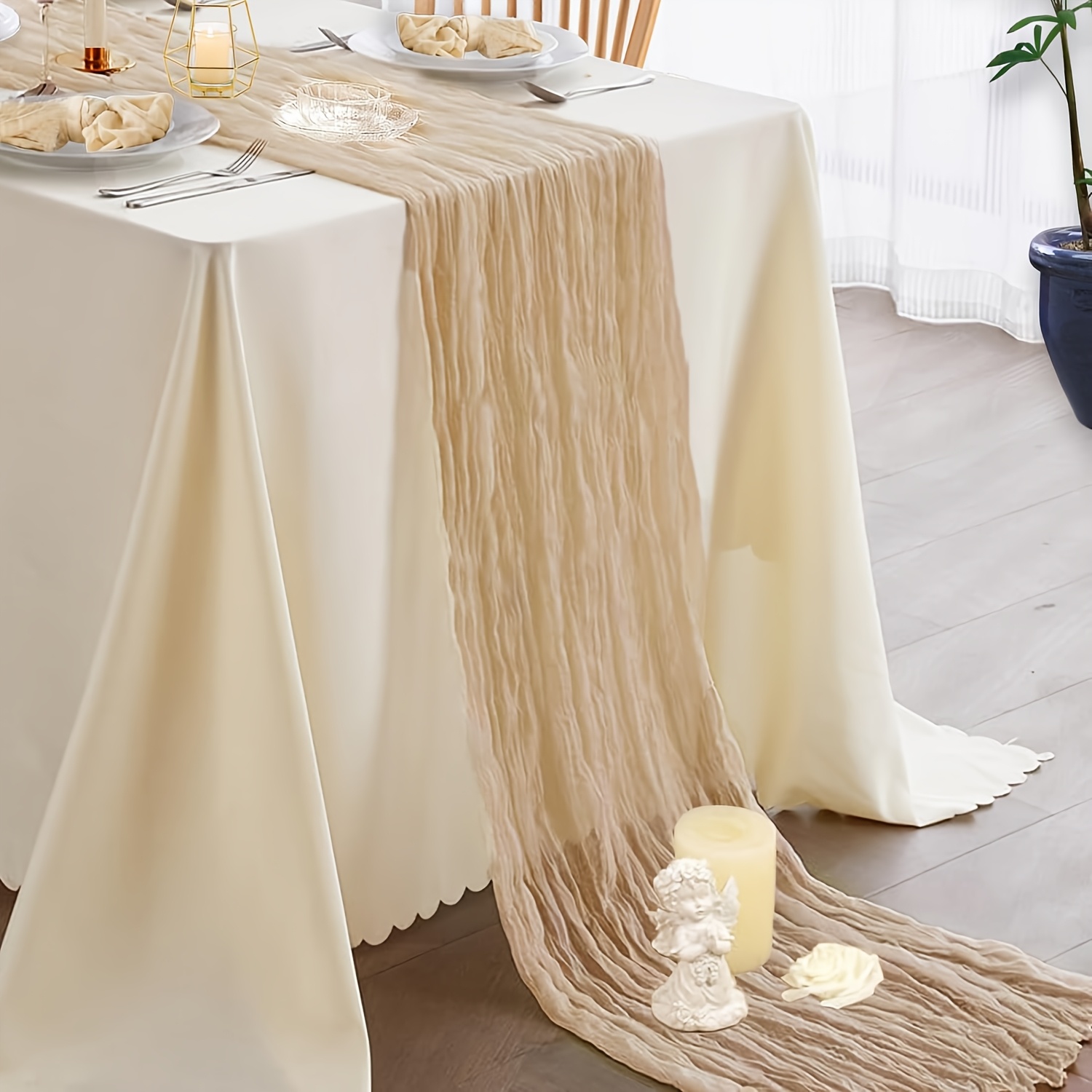 große wandspiegel Großer mit französischem Bogenschild im Vintage-Stil, goldfarben Nachttisch 'Madras' - 21043