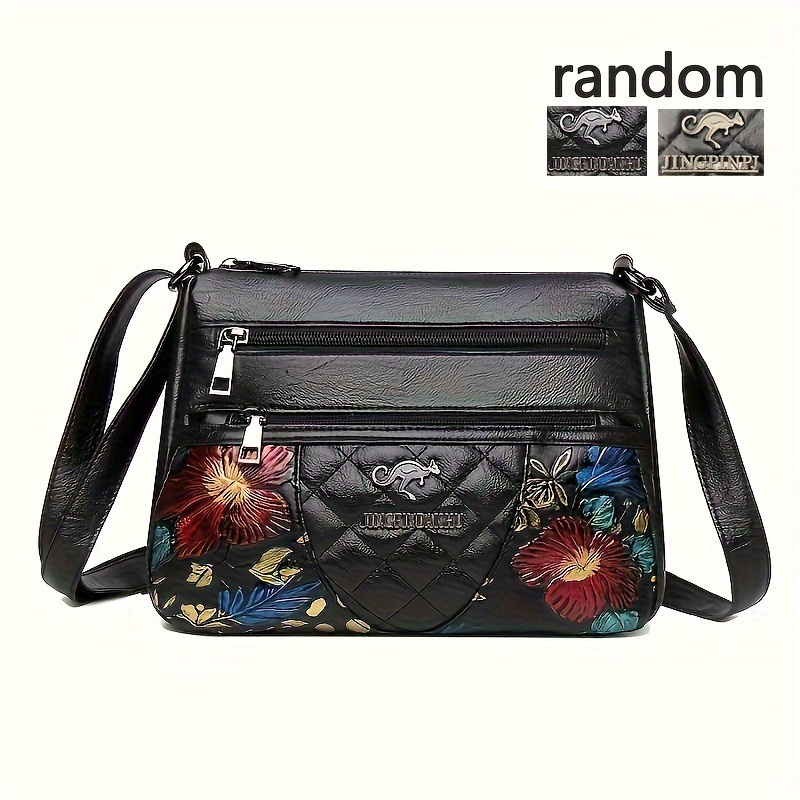 TEMU Bolso Bordado Con Mujeres, Bolso De Sintético - Regalo Perfecto Mamás