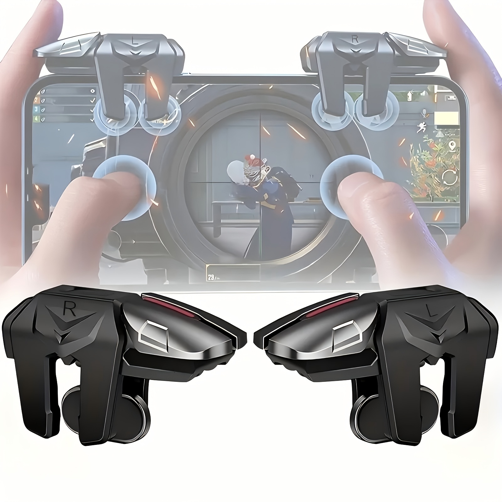 

Game Accessories Multi-finger Mobile Mechanical Physical Assistive Buttons, One-button Trigger, Assistive Click And Press, Soft Silicone Pad Does Not The Mobile Phone