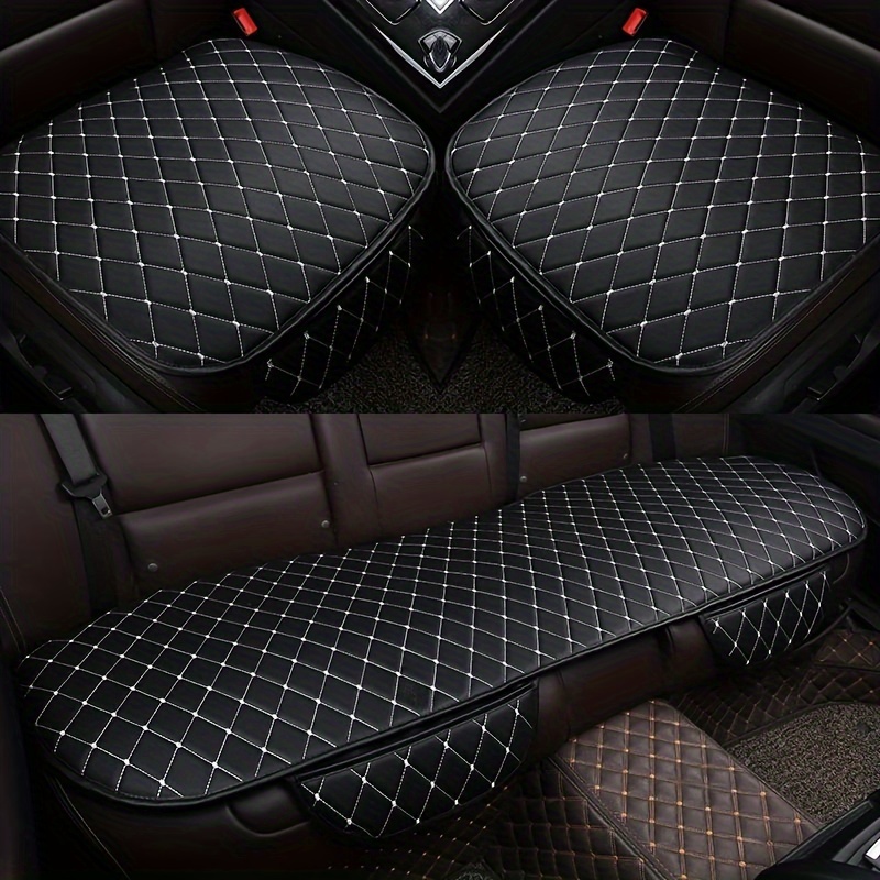 

Fit Pu Leather Car Seat Cover - Waterproof, All-season Auto Chair Protector With Soft Sponge Cushion For Front & Rear Seats Car Seat Covers Seat Covers For Car