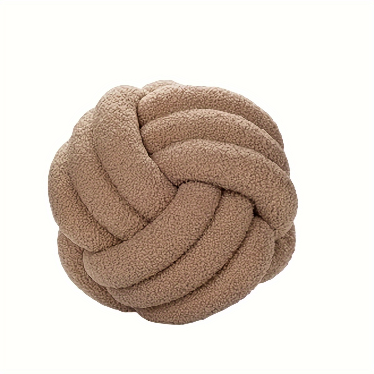 1pc Hand Knotted Ball Pillows For Home Decoration, Lamb Pillows, Sofa Pillows, Headboard Cushions
