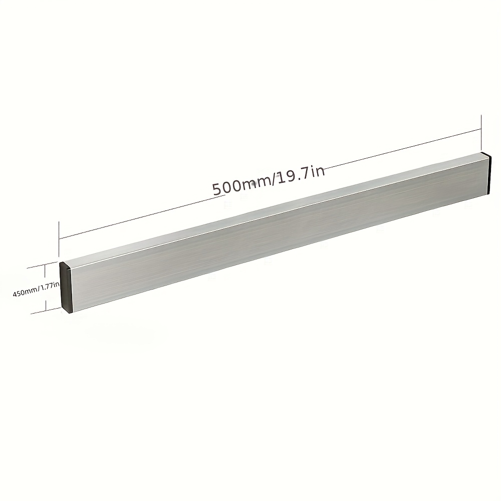 TEMU 1pc 304 High-grade Stainless Steel Wall-mounted Kitchen Knife Rack, Space-saving Strong No-drill Household Kitchenware And Tools Magnetic Knife Rack