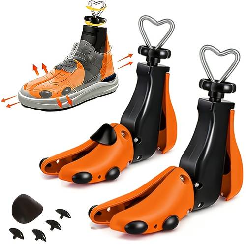 2pcs 1pc shoe stretcher 1pc shoe horns unisex adjustable plastic shoe trees suitable for shoe types leather shoes high top low top shoes