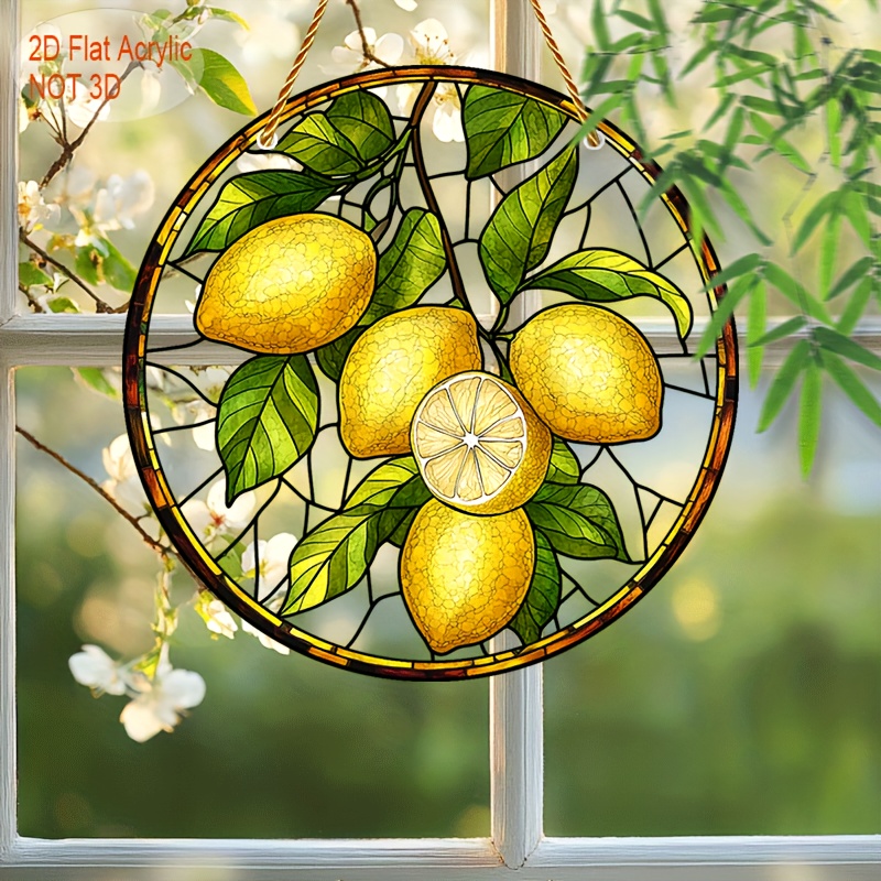 

Translucent Suncatcher - Acrylic Round Wall Decor - Great For Living Rooms, Housewarming Gifts, Holiday Farmhouse Gardens And Outdoor Patio Decor, Holiday Gifts!