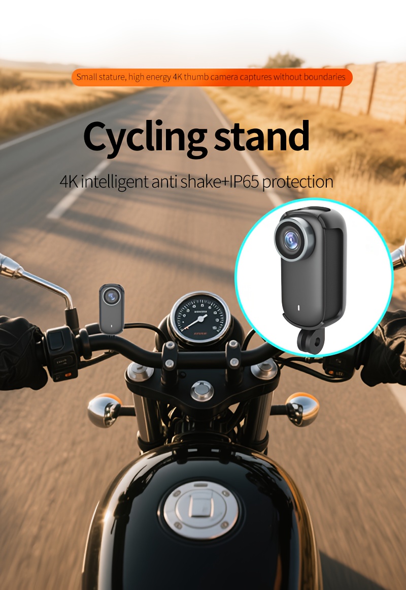 4K Thumb Camera, Mini WiFi Camera, and Dustproof, Portable HD Camcorder, Suitable for Outdoor Sports, Cycling, Hiking, Daily Life Recording, Video Recording, and Photography